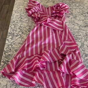 Pink Striped Kids Dress